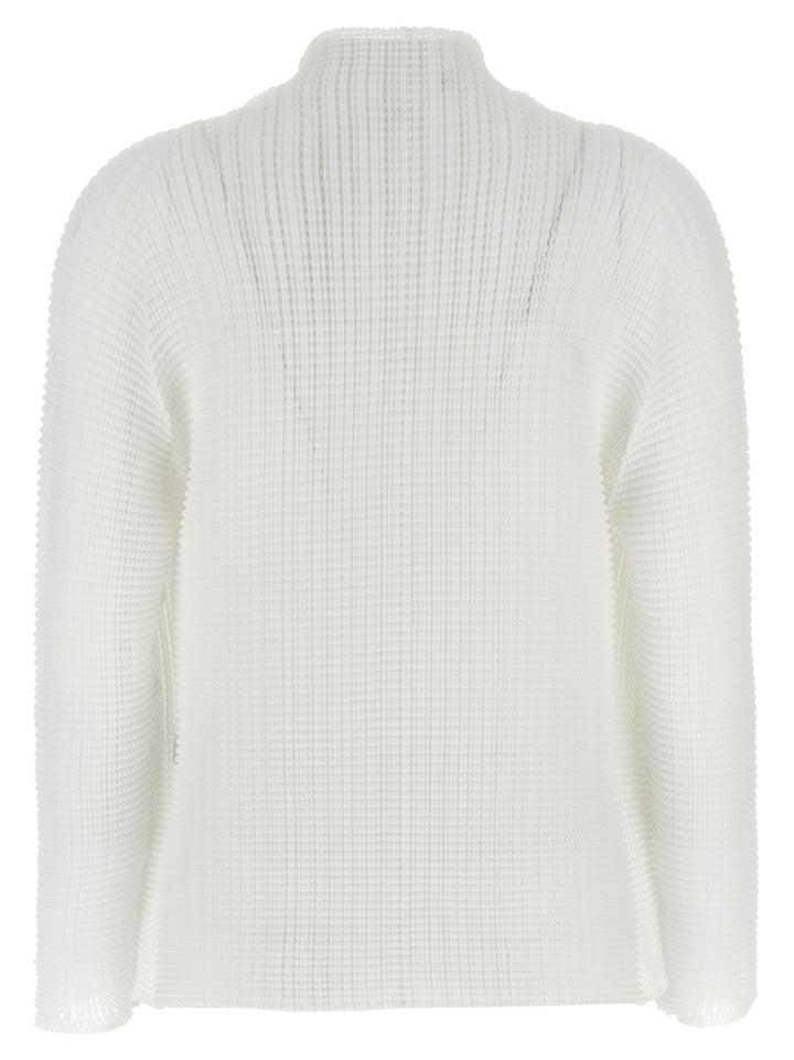 Issey Miyake Wooly Pleats Sweaters and Cardigans - White | 7946dd3b15bf9d5a686b701ea88f04dacbe59078