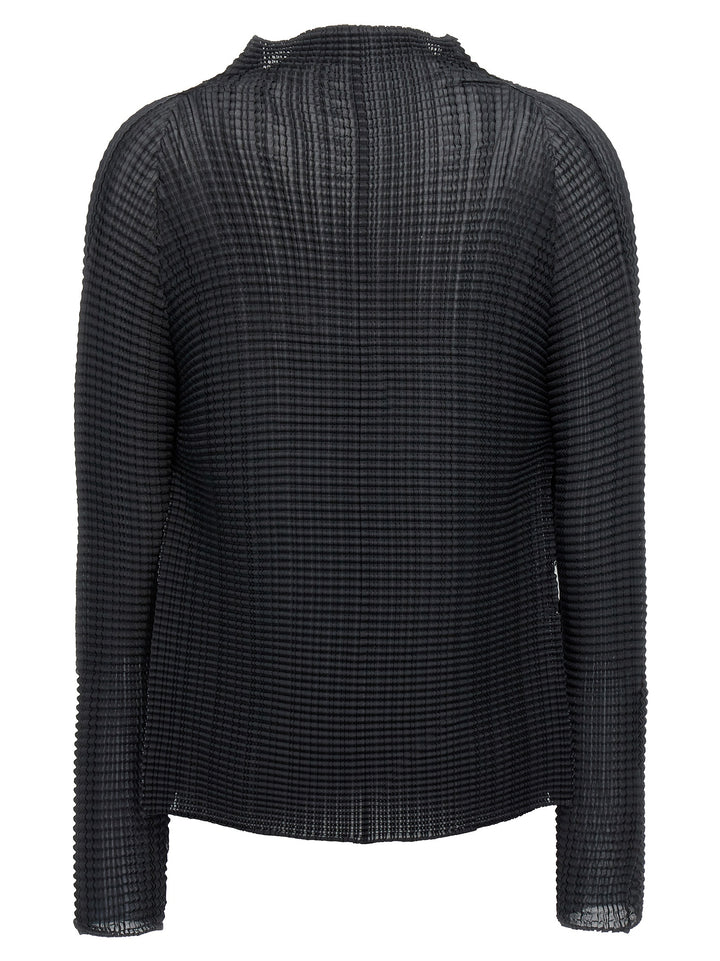 Issey Miyake Wooly Pleats Sweaters and Cardigans - Black | bdc9e2cdc57c81f62421f6aa89642e40144b983e