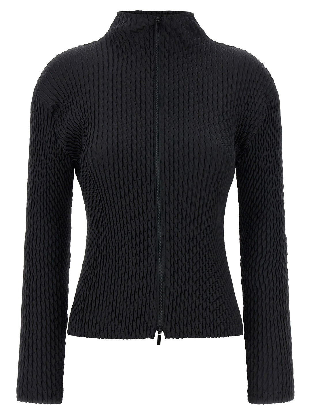 Issey Miyake Sleek Pleats Sweaters and Cardigans - Black | b76a9e480ce17dbbee62b19987d0210452f6eb57