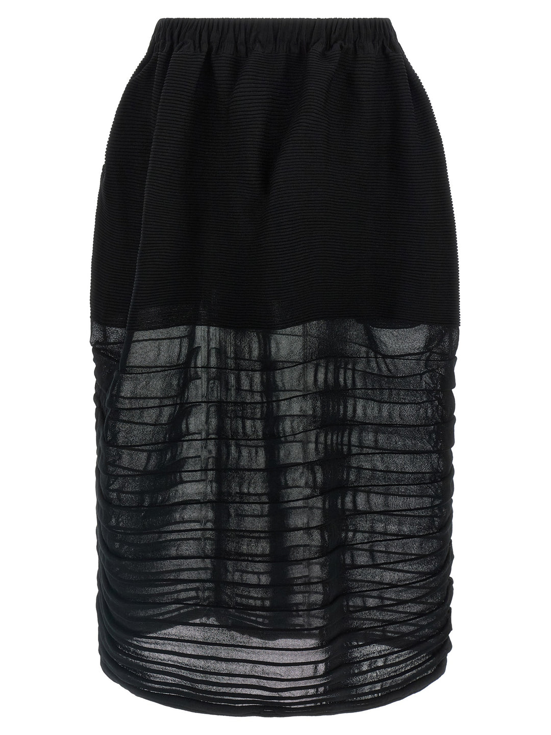 Issey Miyake Moving Knit Skirts - Black | 2ff6b1e08f116feadfea64117c9b91b3a8fe4547