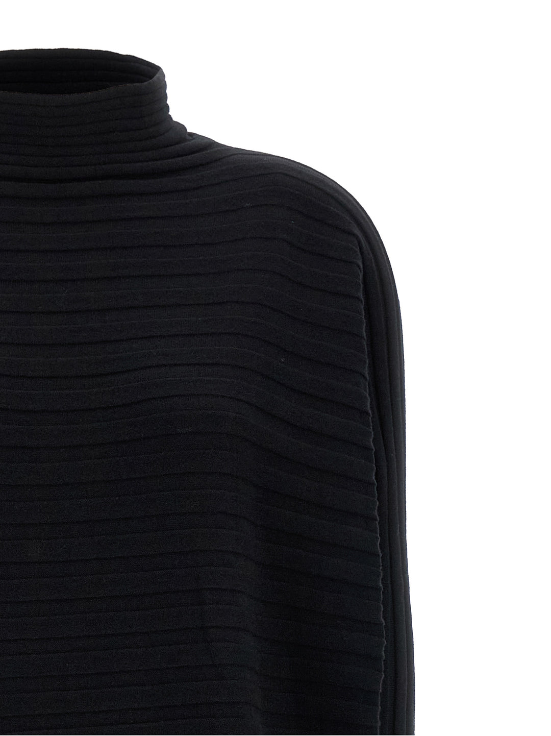 Issey Miyake Cotton Cashmere Knit Dresses - Black | bfeeba072680a0d336e07981deaee484c58c1722