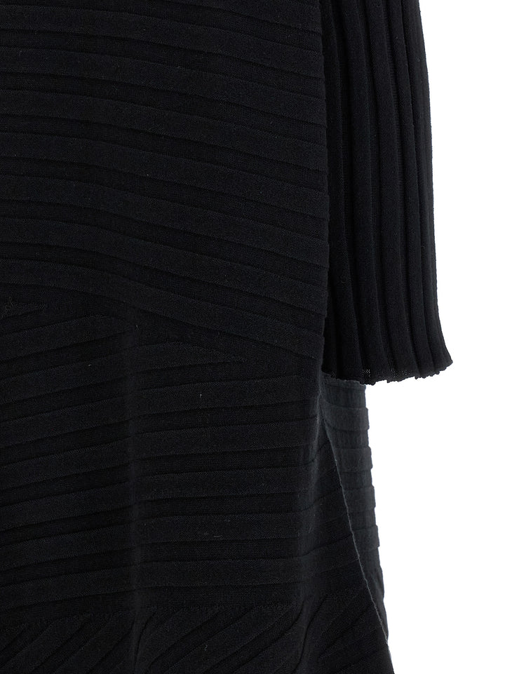 Issey Miyake Cotton Cashmere Knit Dresses - Black | 1c070b98cb515738210a9053df56b2ae02475356