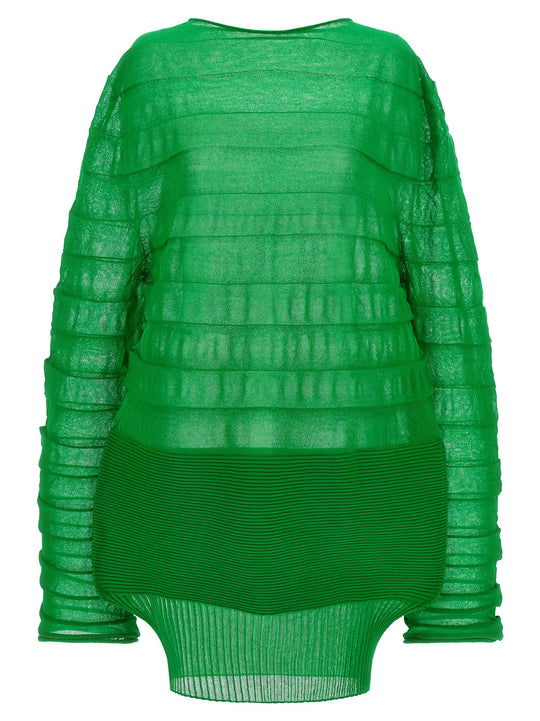 Moving Knit Tops Green