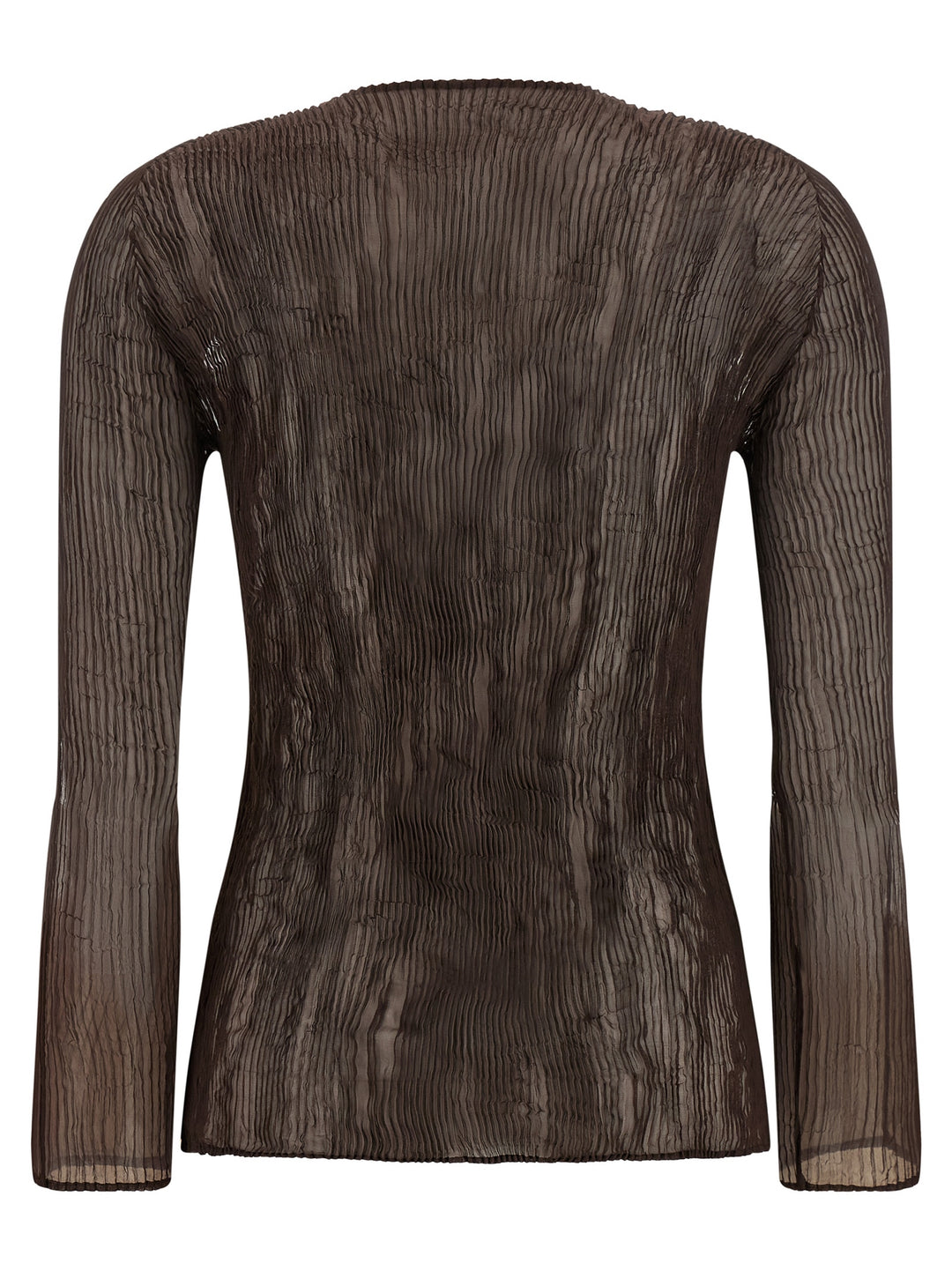 Issey Miyake Chiffon Twist 1 Tops - Brown | 3790a3d18ba27c79262430b0ab11c845ecab6fbd