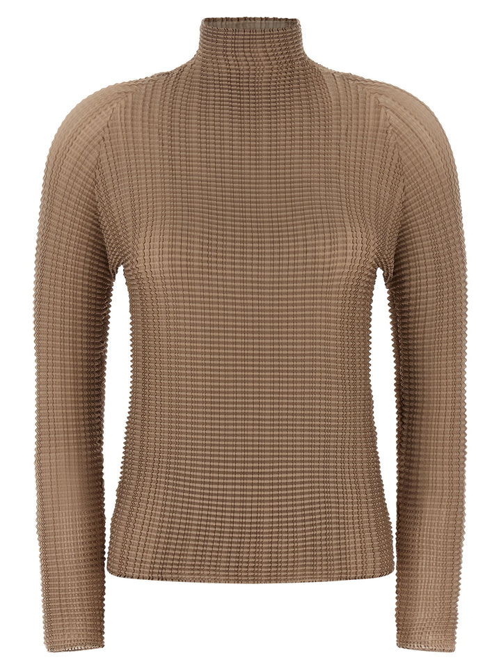 Issey Miyake Wooly Pleats-66 Shirt and Blouse - Beige | 81b54ed04c5e4f4b16404f4f794b974f7f240ad8