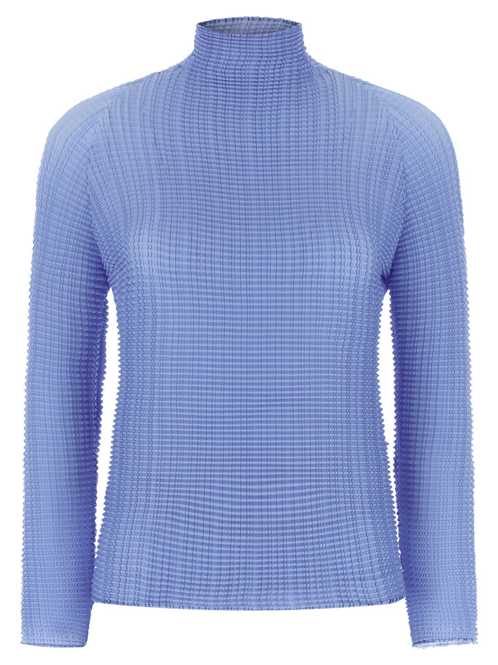 Issey Miyake Wooly Pleats-66 Shirt and Blouse - Light Blue | d0c6813afff9c9ebb7ec01cb8ef1a31a7edd2dd5