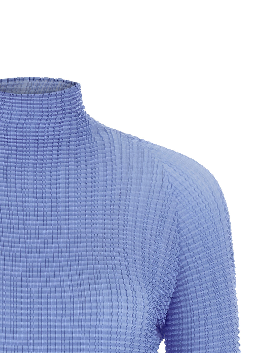 Issey Miyake Wooly Pleats-66 Shirt and Blouse - Light Blue | 15a2e51b5565e121e12772853616685b3da0033b