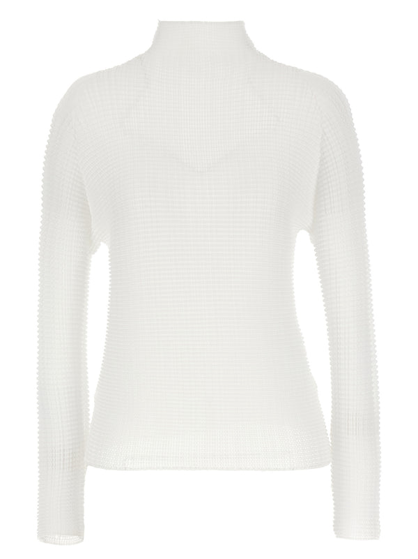 Wooly Pleats Sweaters And Cardigans White