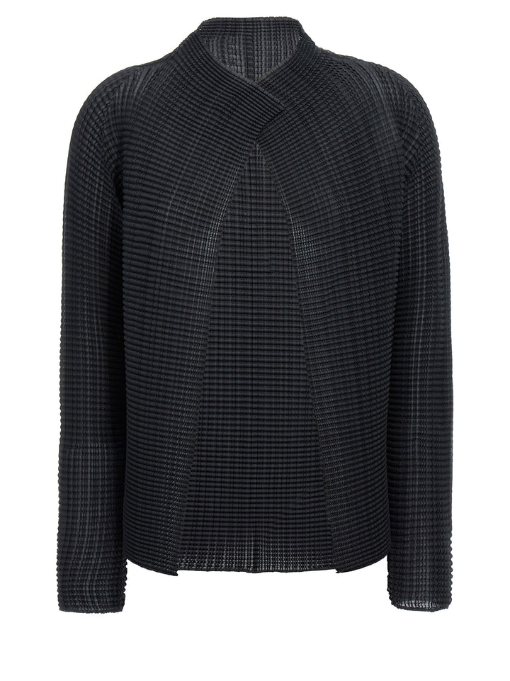 Issey Miyake Wooly Pleats Sweaters and Cardigans - Black | 3a0eee5c7d517729bff1c0fcf665d6f7173a2fff