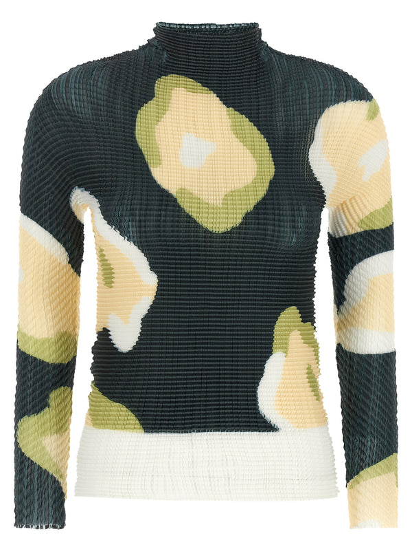 Verve Pleats Tops Multicolor