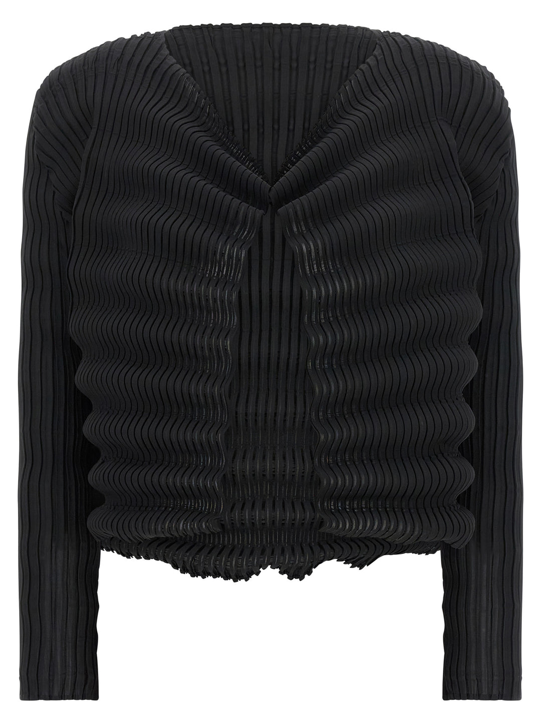 Issey Miyake Spring Pleats Sweaters and Cardigans - Black | 66f471720bc2f4d333a9954e2ba6448ccd9af645