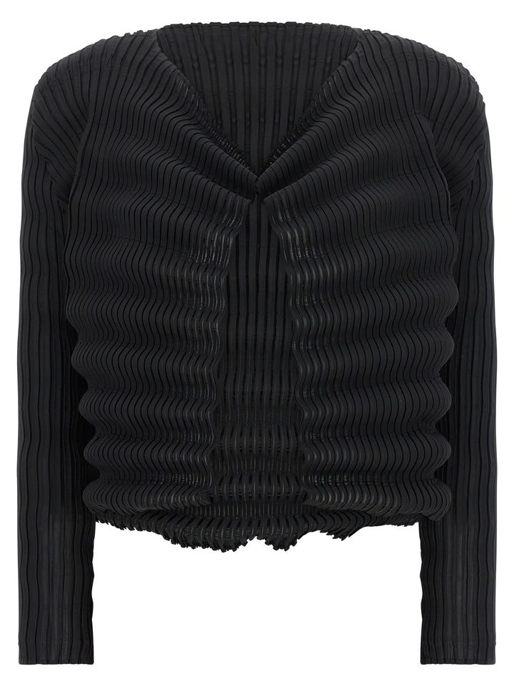 Issey Miyake Spring Pleats Sweaters and Cardigans - Black | 66f471720bc2f4d333a9954e2ba6448ccd9af645