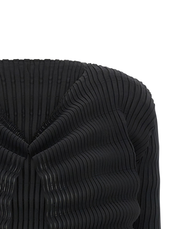 Issey Miyake Spring Pleats Sweaters and Cardigans - Black | 5f33f92f58a22f7e875e510a55cd0866111b54e8