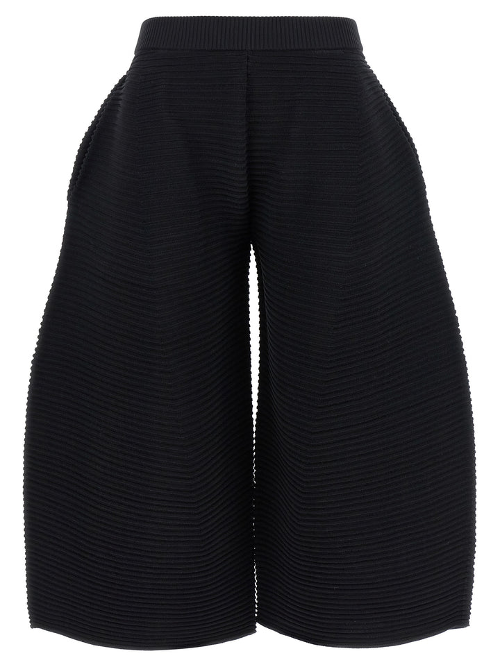 Issey Miyake Corrugated Knit Pants - Black | 19028a2e3c23714a22cd51d22a3456065954e7e8