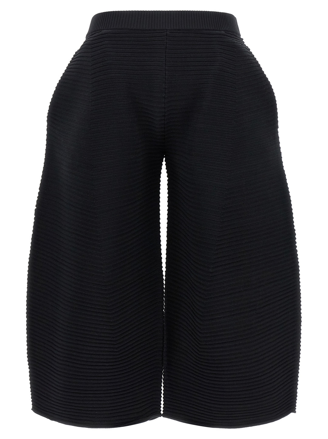 Issey Miyake Corrugated Knit Pants - Black | eaa8345f5b452ad349cadd2bed950c18d3855e64