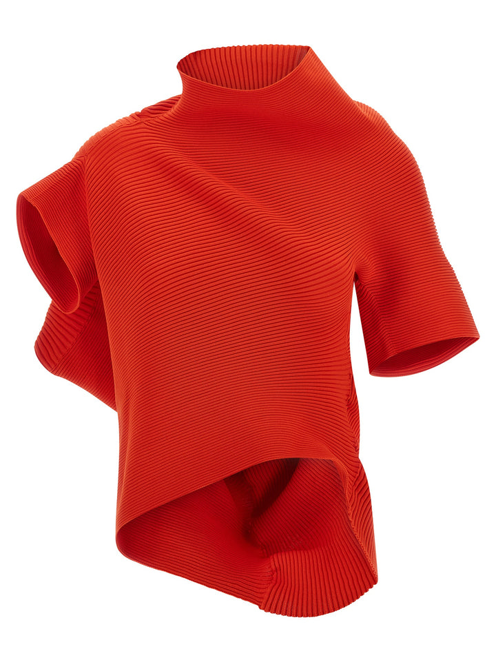 Issey Miyake Life Form Tops - Red | cff15f15b0801ffa2c3648c997b25bf9e7b27d61