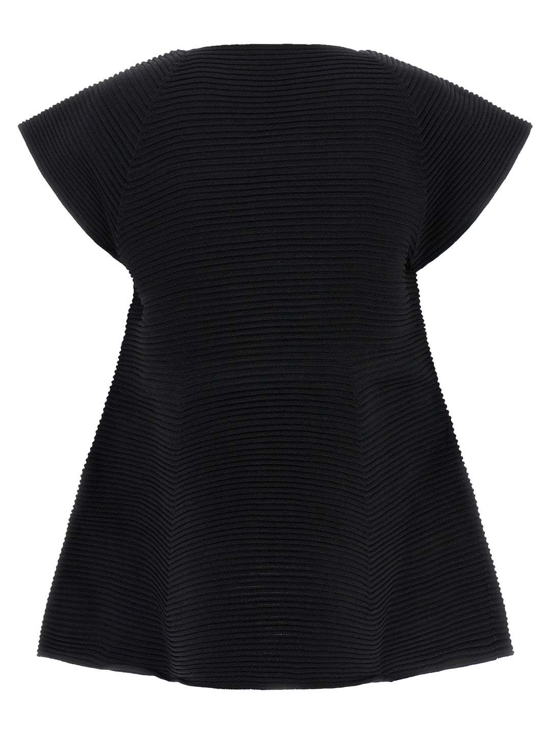 Issey Miyake Corrugated Knit Dresses - Black | 850d92276901b512b60755f041676a8a7efb264d