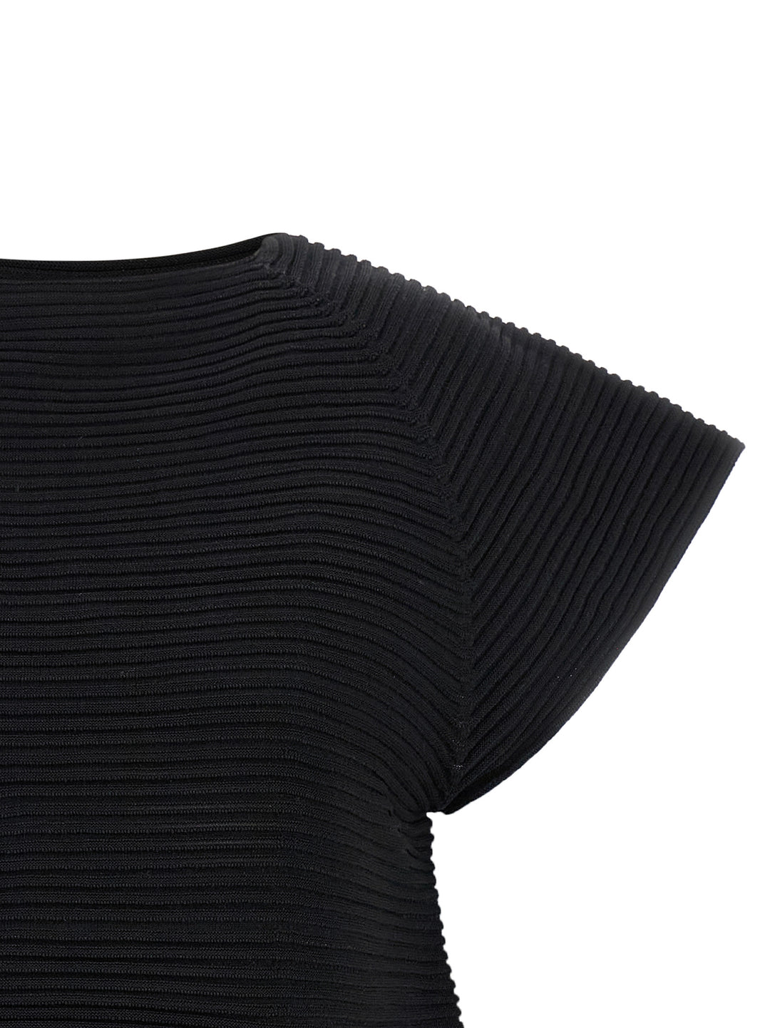 Issey Miyake Corrugated Knit Dresses - Black | 12787a0c29898cd1be913badd92a345ac1488ce5