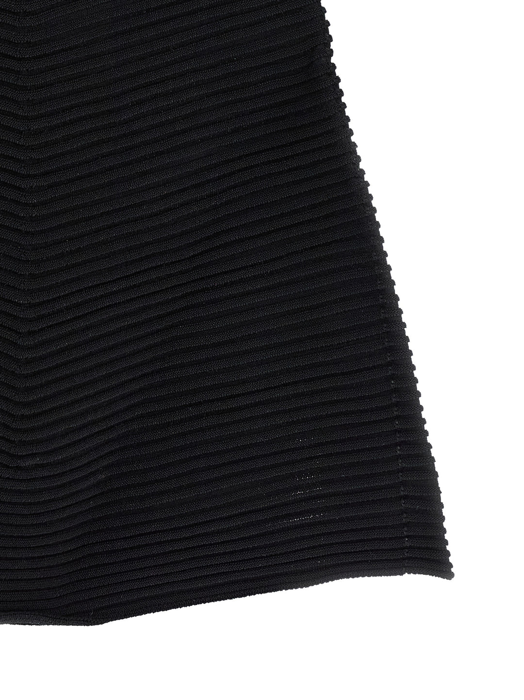 Issey Miyake Corrugated Knit Dresses - Black | 982966f240fbff1d652616a4bc80951cbcc10182