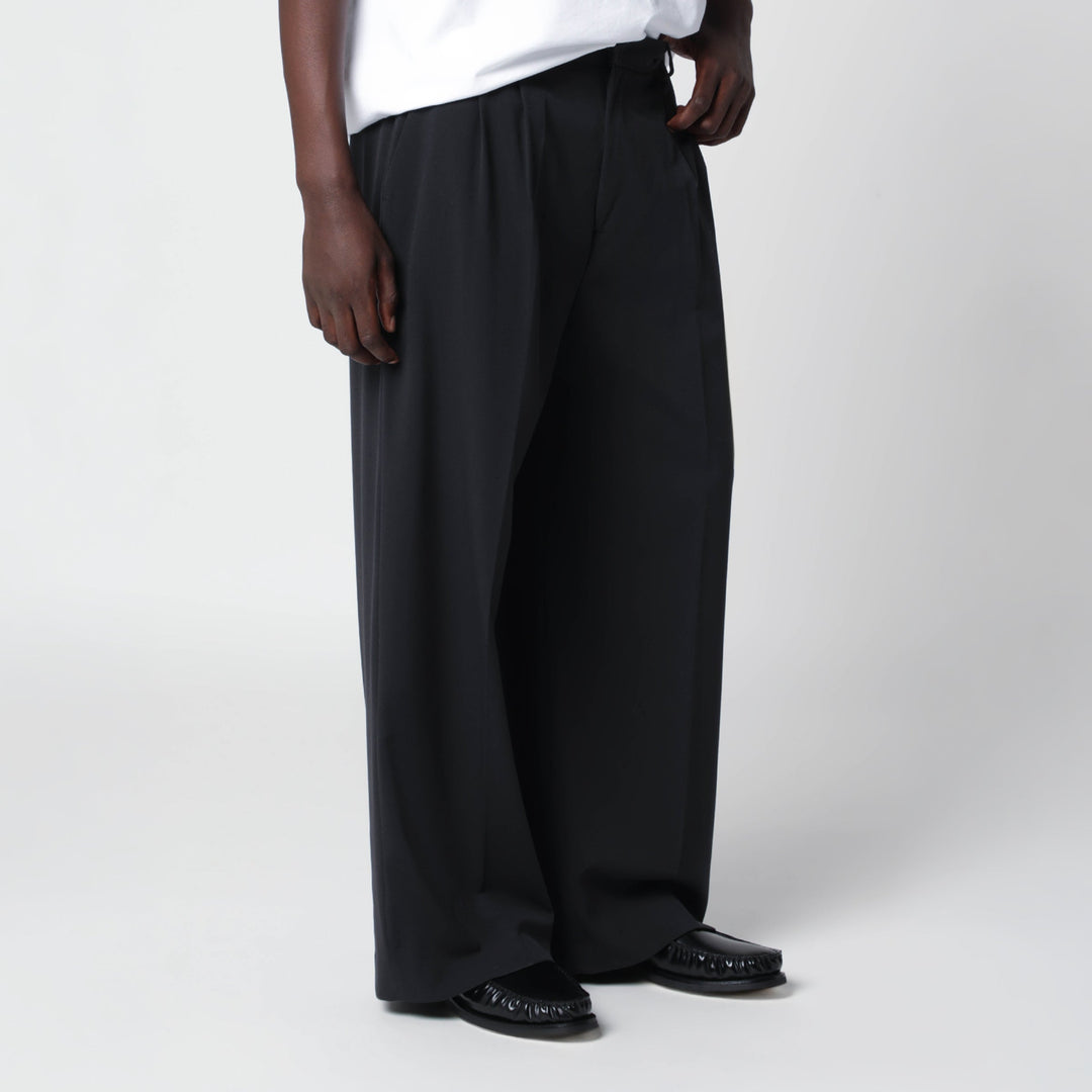 Thestroy Black Inno Trousers In Wool Blend