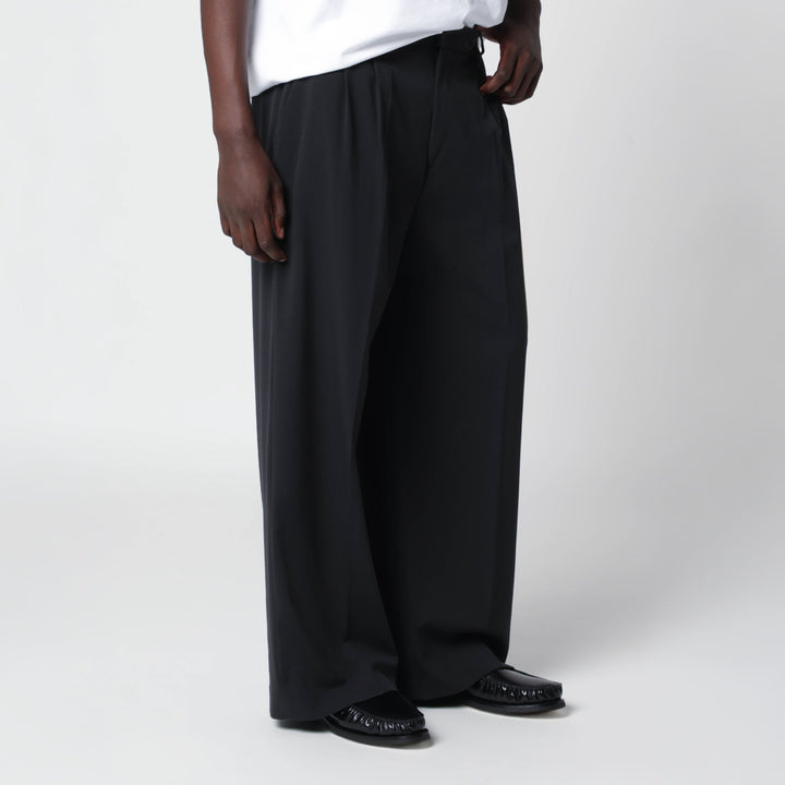 Thestroy Black Inno Trousers In Wool Blend