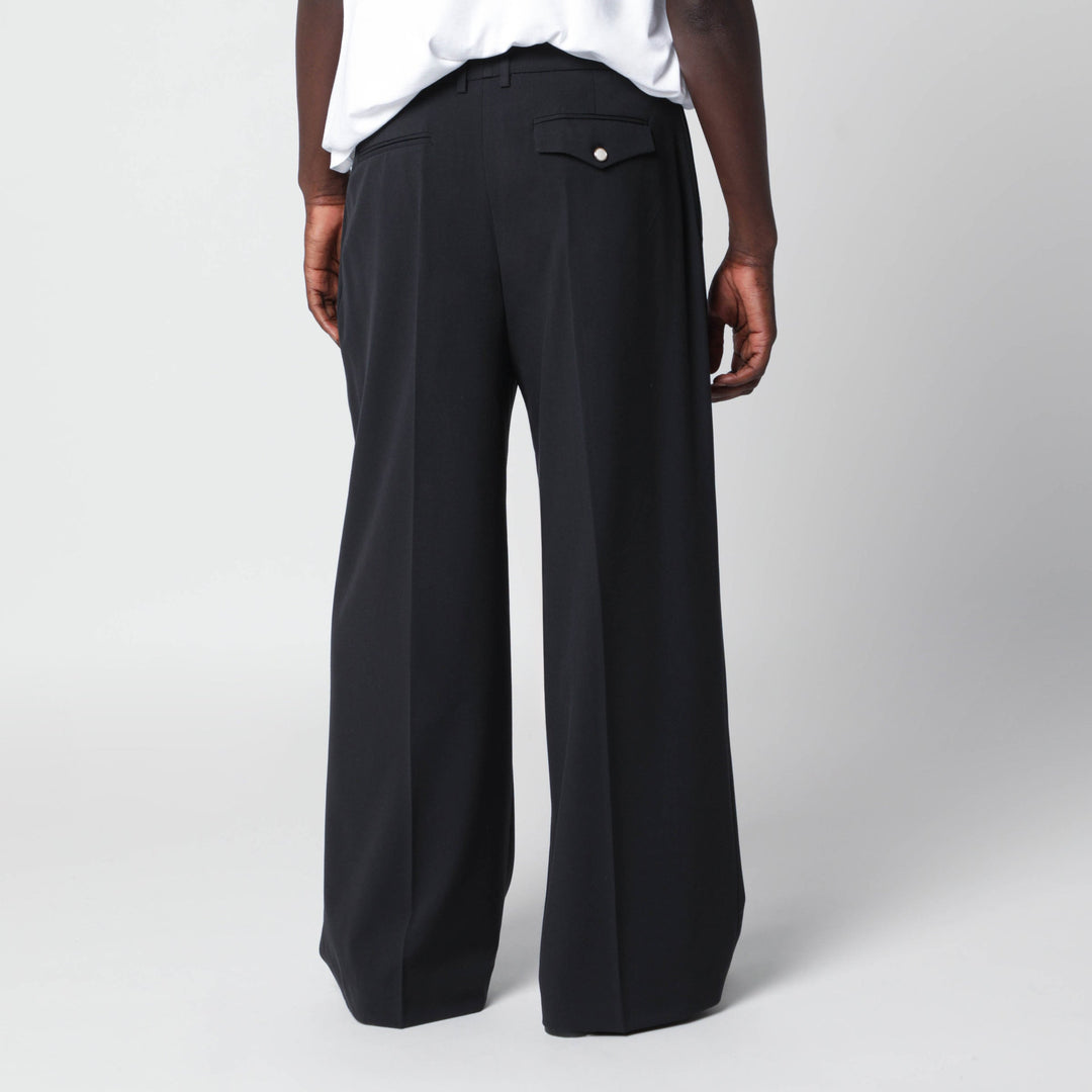 Thestroy Black Inno Trousers In Wool Blend