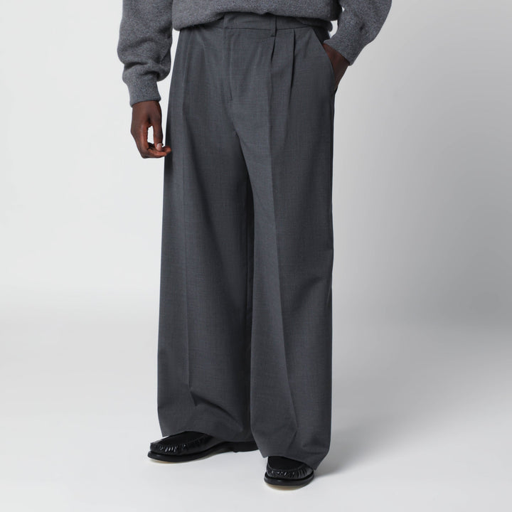 Thestroy Dark Grey Inno Trousers In Wool Blend