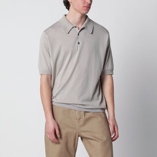Isis Light Beige Cotton Polo Shirt