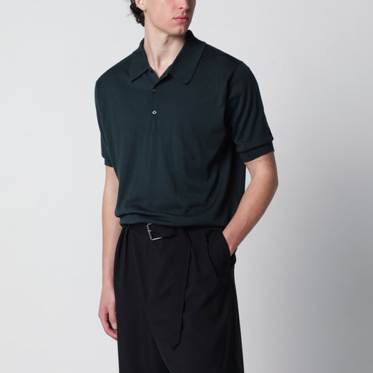 Isis Forest Green Cotton Polo Shirt