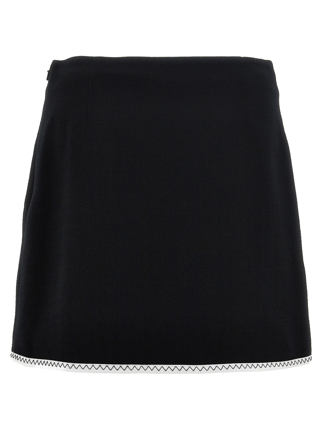 Heart Button Skirt Skirts White/Black