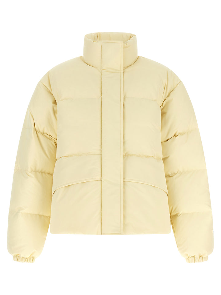 Jil Sander Technical Fabric Quilted Down Jacket Puffer Jackets - Beige | f2c4ee936206e69ad84aa36fdb273aee1950743d