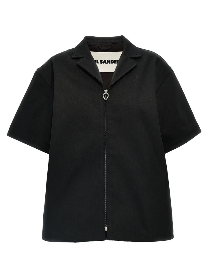 Jil Sander Denim Shirt Shirt and Blouse - Black | 4577fce442e7827f7174b979bf39235ca37f5596
