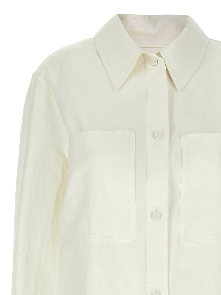 Linen Shirt Shirt, Blouse White