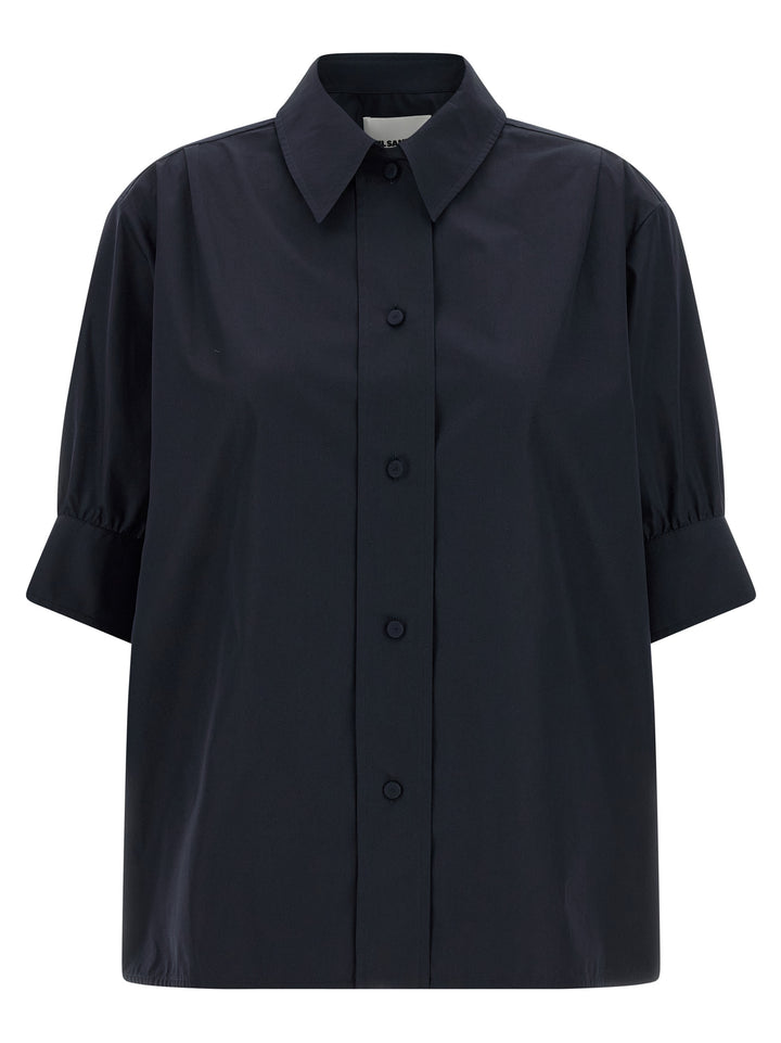 Jil Sander Cotton Shirt Shirt and Blouse - Blue | dd36379a36a23a5b97326a20dbb5b1f37729fc9b