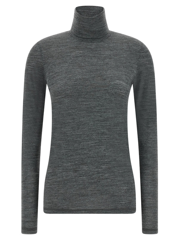 High Neck T-Shirt Gray
