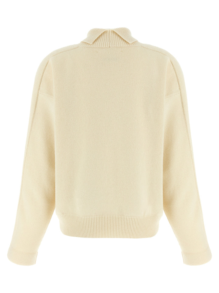 Jil Sander High Neck Sweater Sweaters and Cardigans - White | f367018e0faa80ff39d1ff4b0da054f3680bf8a7