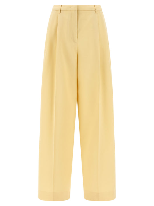 Wool Pences Pants Yellow