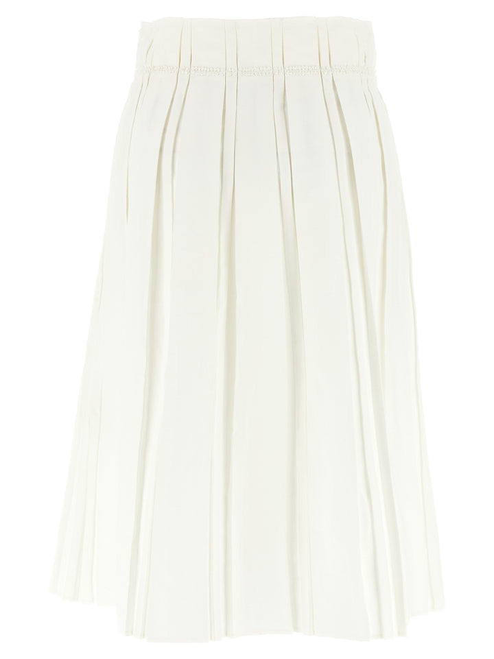 Jil Sander Midi Skirt Skirts - White | 3da246cf9d01d34a9995cc84d2939090466c78eb