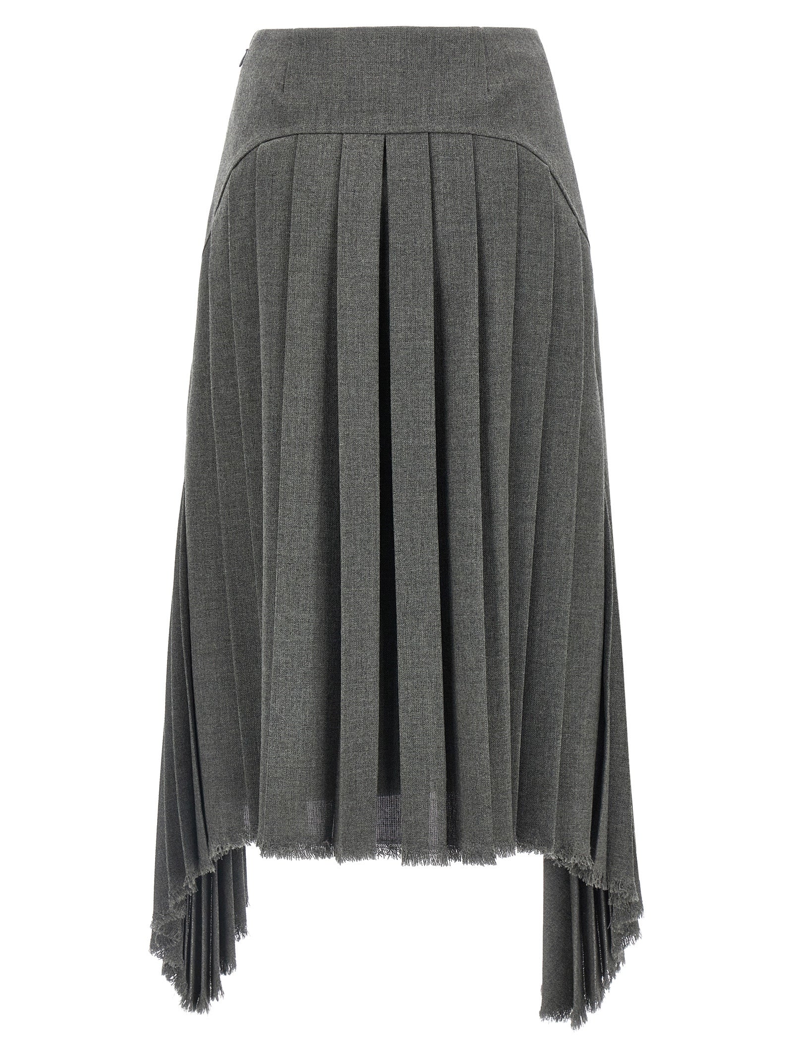 Jil Sander Pleated Skirt Skirts Gray | Wanan Luxury