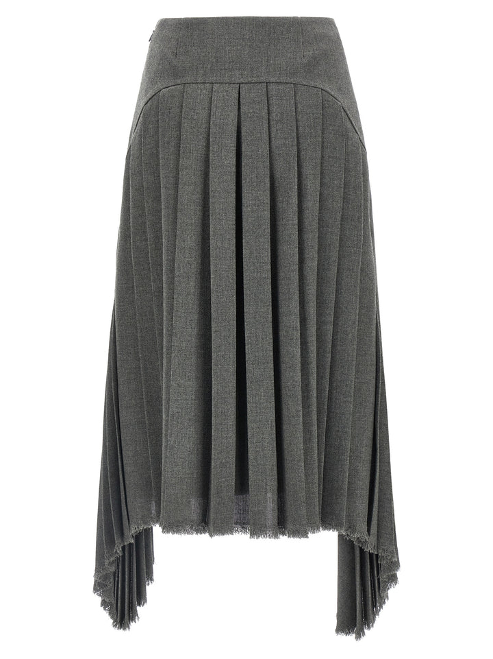 Jil Sander Pleated Skirt Skirts - Gray | bc9a71a41b32bf56980e19bf40cb8096d43f4cf8