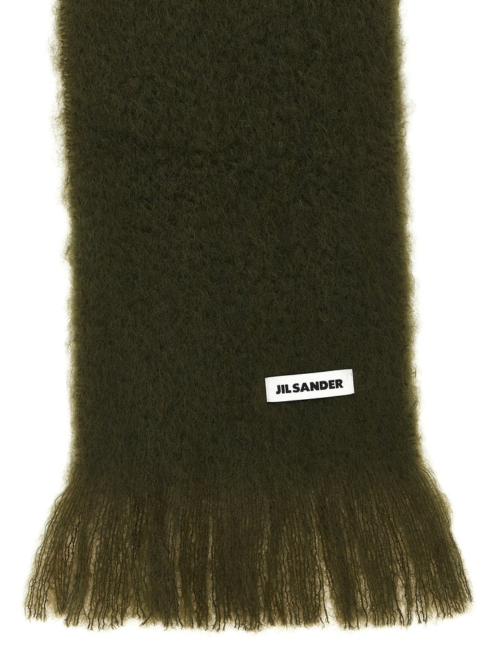 Jil Sander Mohair Scarf Scarves and Foulards - Green | 4b5b0153905a13d8356adc4df18d133f4b945bc3