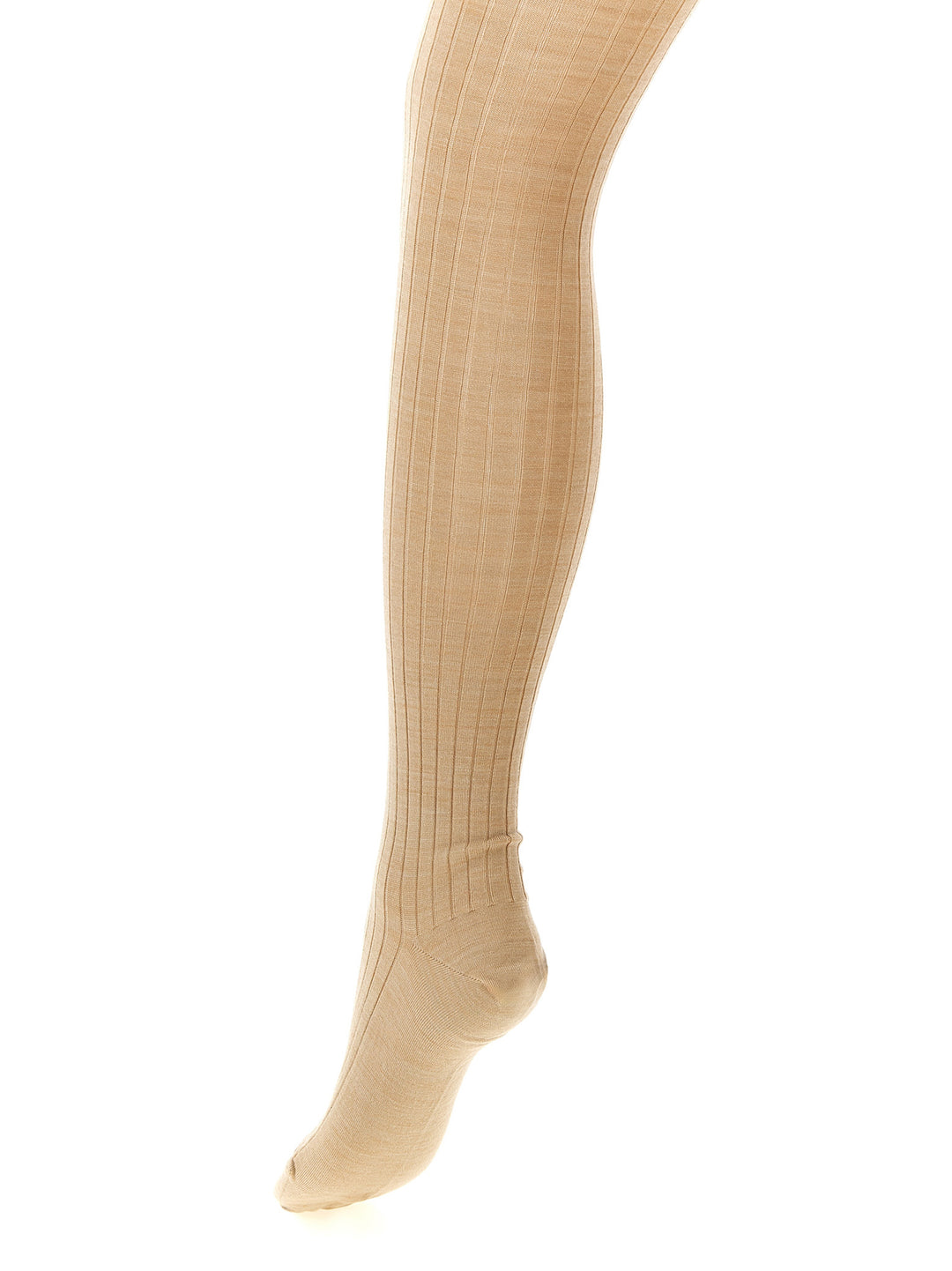 Jil Sander Ribbed Tights Socks - Beige | f3e7abcb3ff1783acd111314443536e036b2ccba