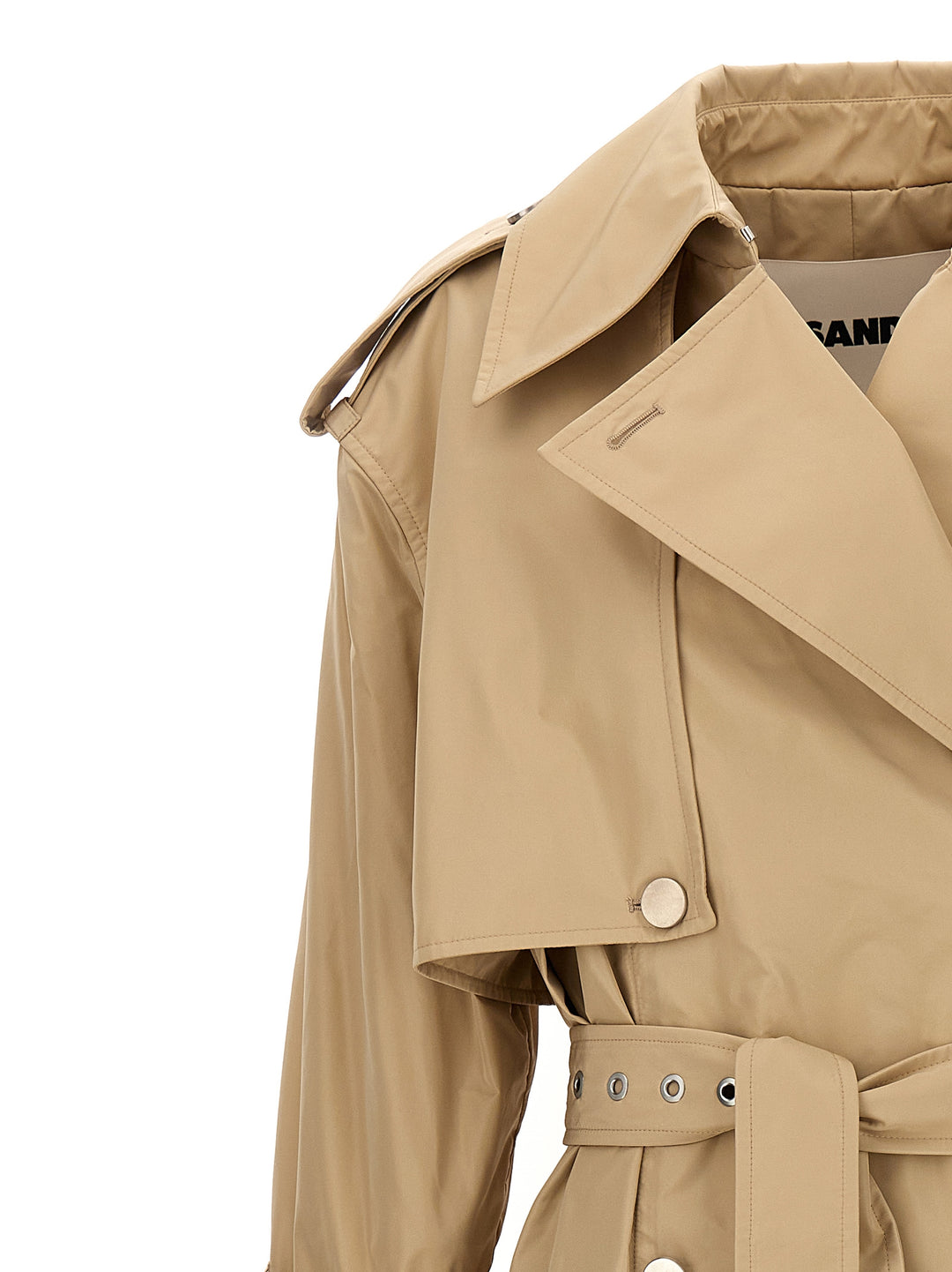 Oversize Double-Breasted Trench Coat Coats, Trench Coats Beige