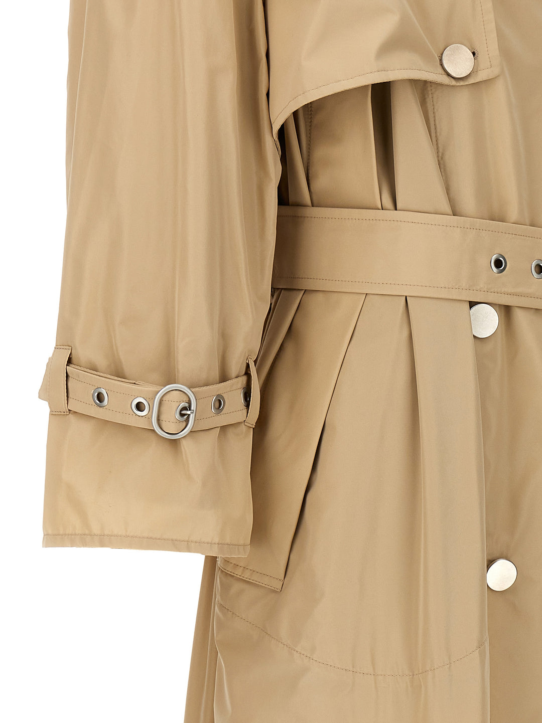 Oversize Double-Breasted Trench Coat Coats, Trench Coats Beige