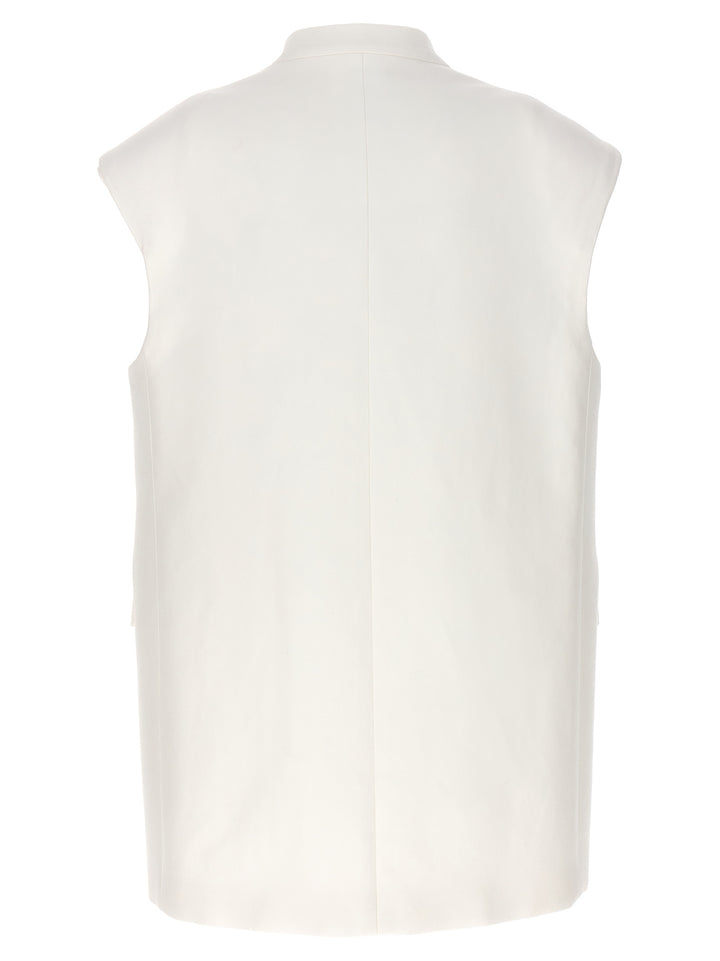 Oversized Tailored Vest Gilet White