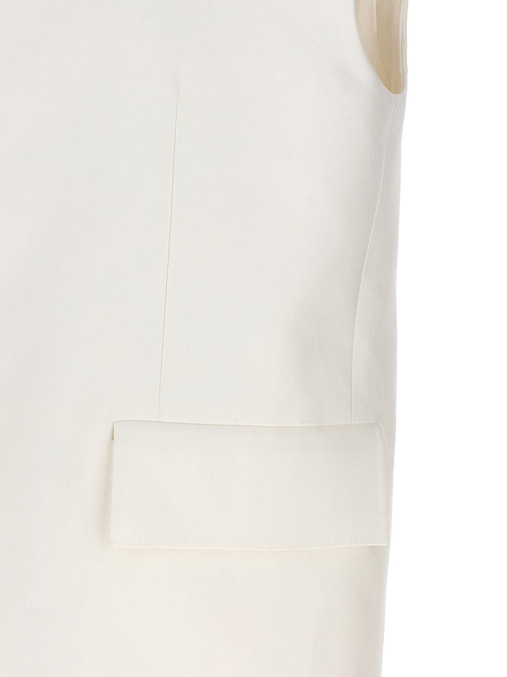 Oversized Tailored Vest Gilet White