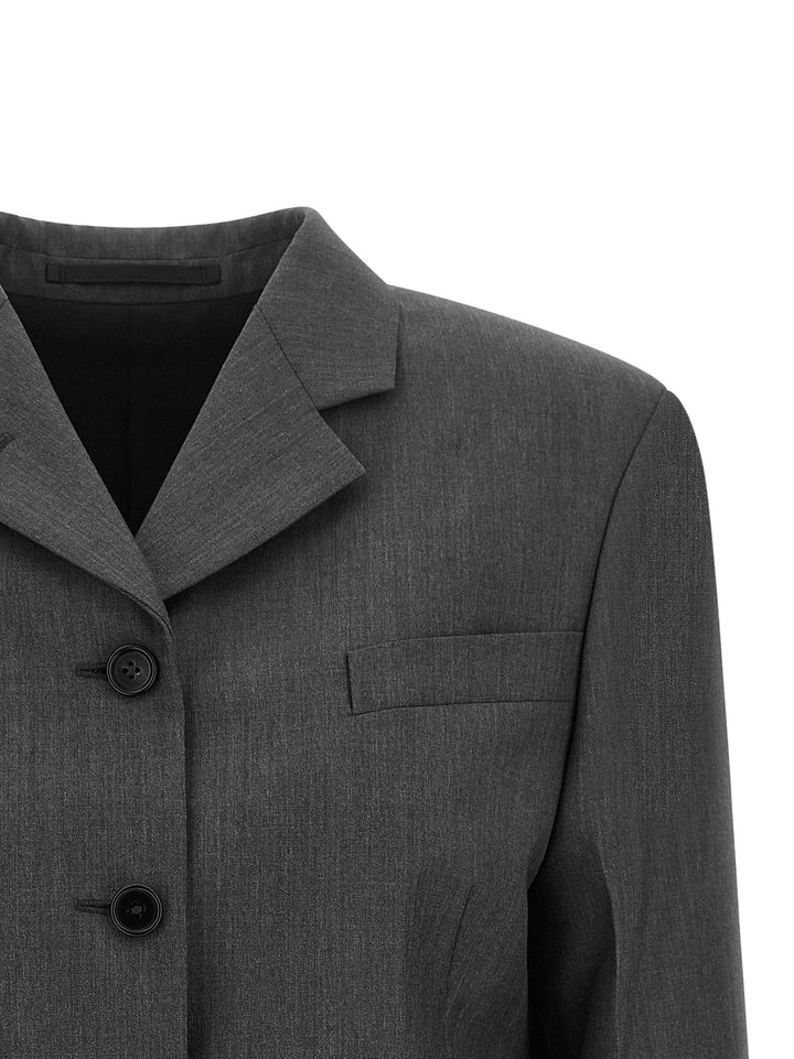 Jil Sander Single-Breasted Blazer BlazerS - Gray | 91fc4e4d3670a12fe5db4091cbd849c439ac055a
