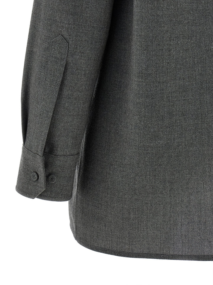 Jil Sander Canvas Shirt Shirt and Blouse - Gray | 34c03cfc5d07cdd9ab839f0cfdb476beb5660890