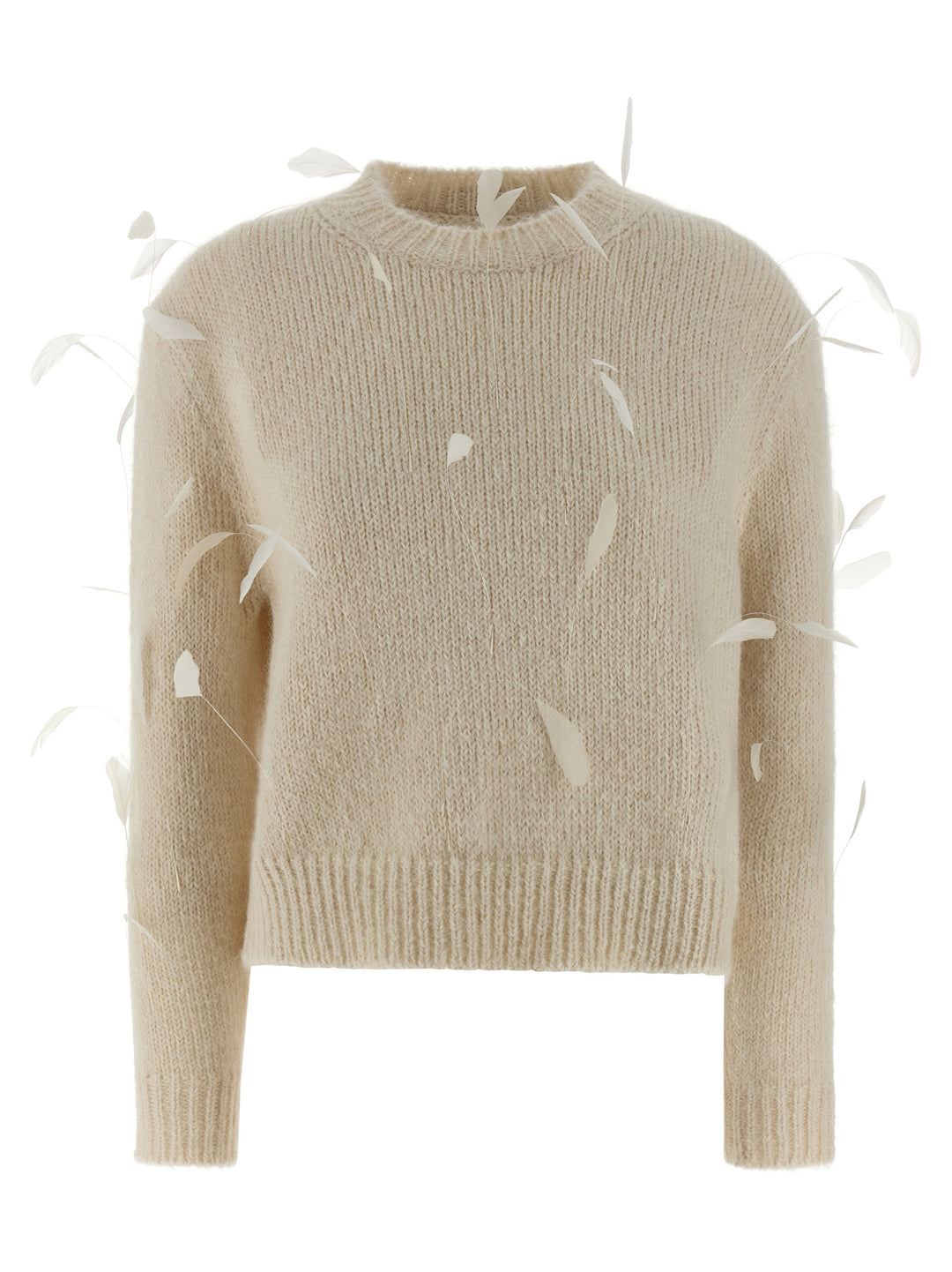 Jil Sander Feather Sweater Sweaters and Cardigans - White | b61cc7aefd4d265a743eafedd41bdc5d2964366d