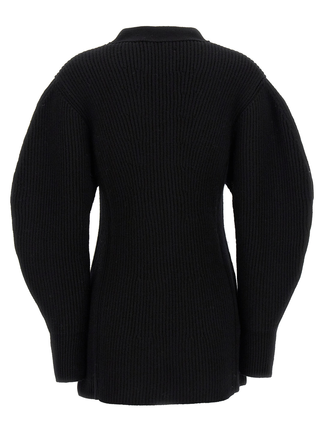 Ribbed Cardigan Sweater, Cardigans Black